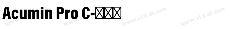 Acumin Pro C字体转换